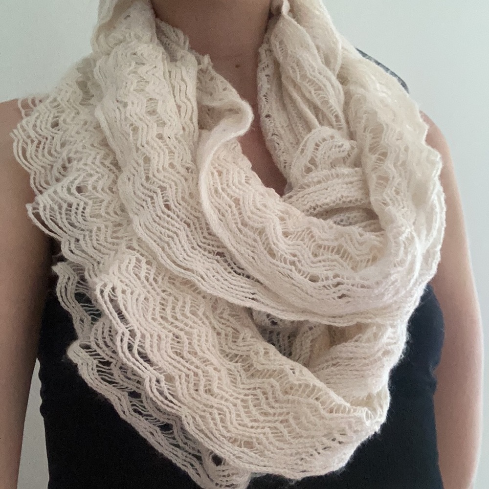 Ruffly Infinity Scarf